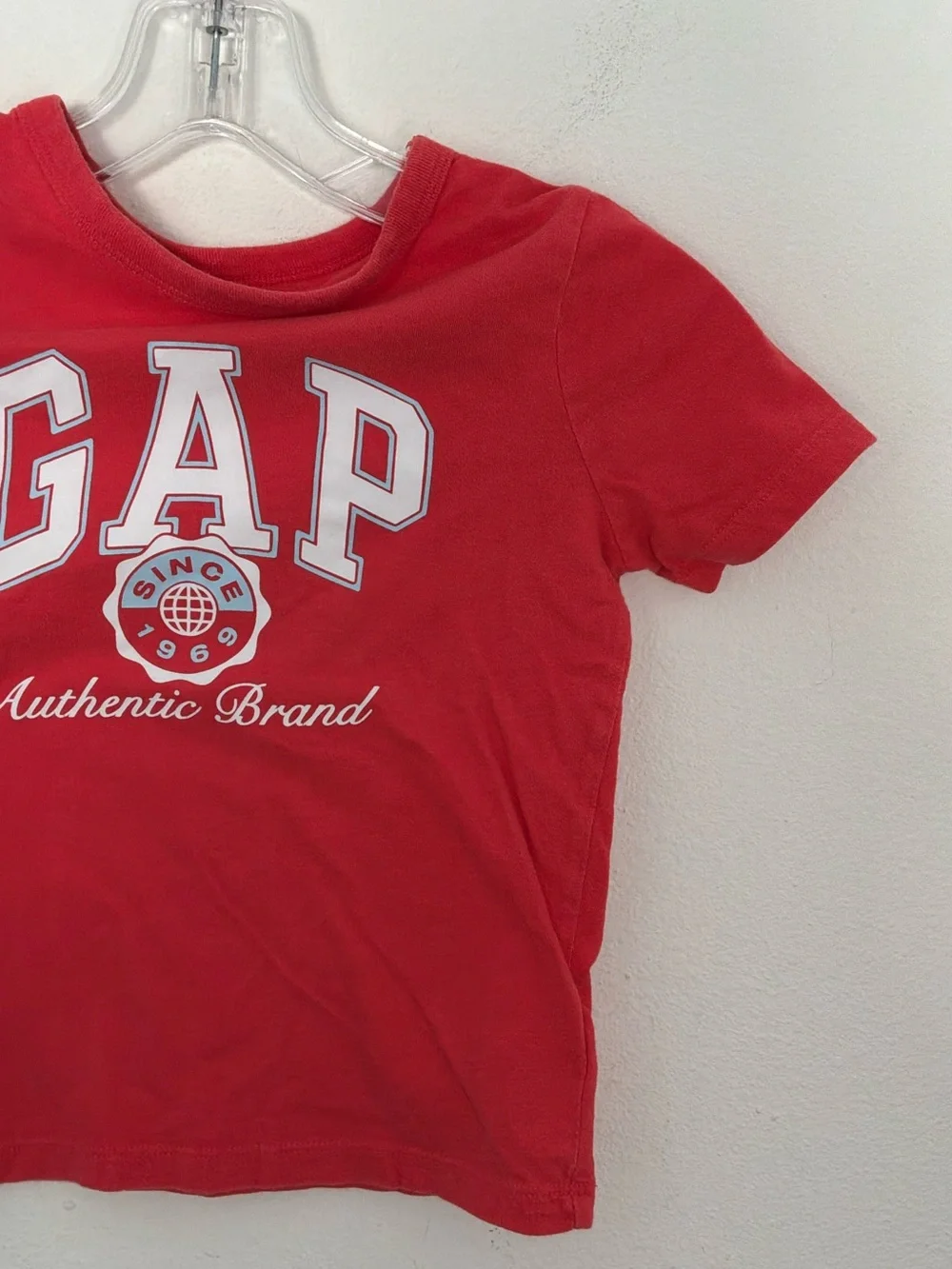 GAP Kids Red Logo Tee - Authentic Brand XS